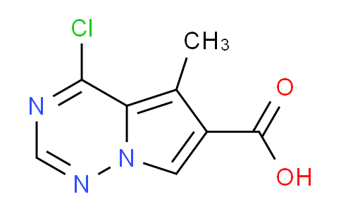 607738-99-8 | 4-chloro-5-methylpyrrolo[2,1-f][1,2,4]triazine-6-carboxylic acid