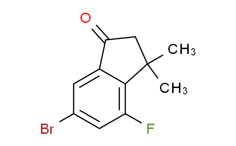 MC2N2259 | 1644239-93-9 | 6-bromo-4-fluoro-3,3-dimethyl-indan-1-one