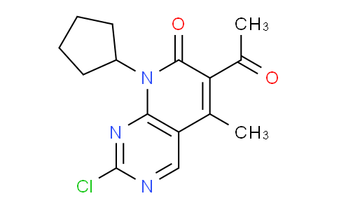1651214-73-1 | 6-acetyl-2-chloro-8-cyclopentyl-5-methyl-pyrido[2,3-d]pyrimidin-7-one