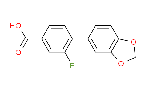 MC2N2525 | 1261891-42-2 | 3-Fluoro-4-(3,4-methylenedioxyphenyl)benzoic acid
