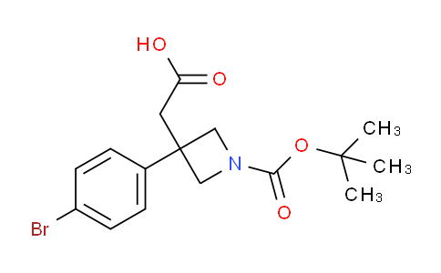 1803609-19-9 | 2-[3-(4-bromophenyl)-1-[(tert-butoxy)carbonyl]azetidin-3-yl]acetic acid