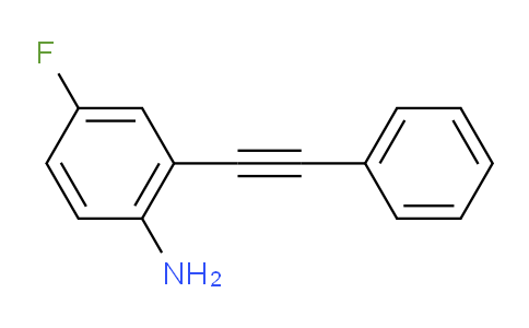 MC2N3961 | 875930-15-7 | BENZENAMINE, 4-FLUORO-2-(PHENYLETHYNYL)-