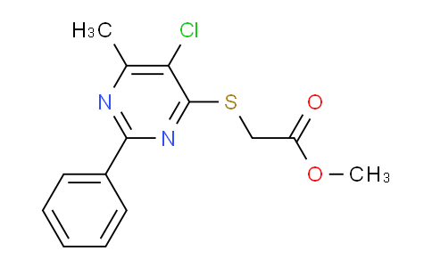 MC2N5182 | 338779-87-6 | methyl 2-[(5-chloro-6-methyl-2-phenylpyrimidin-4-yl)sulfanyl]acetate