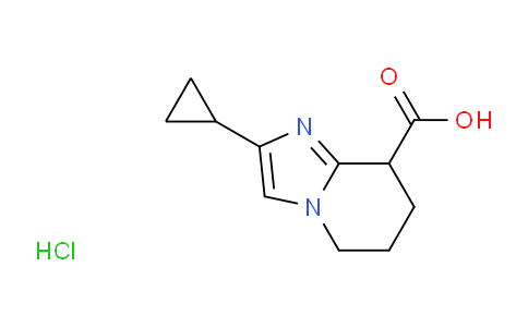 2757731-58-9 | 2-Cyclopropyl-5,6,7,8-tetrahydroimidazo[1,2-a]pyridine-8-carboxylic acid hydrochloride