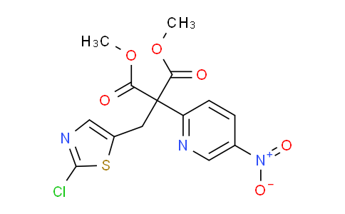 685108-33-2 | Dimethyl 2-(2-chloro-1,3-thiazol-5-yl)methyl-2-(5-nitro-2-pyridinyl)malonate
