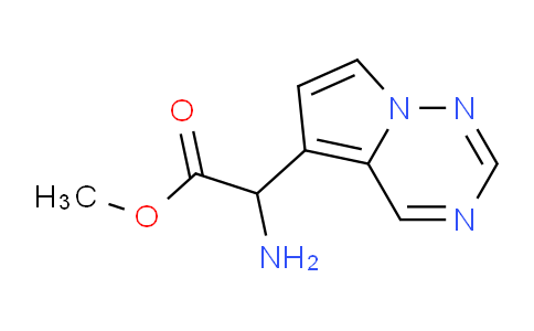 2089693-78-5 | methyl 2-amino-2-{pyrrolo[2,1-f][1,2,4]triazin-5-yl}acetate