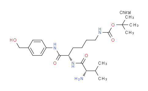 1432969-86-2 | tert-butyl N-[(5S)-5-[[(2S)-2-amino-3-methylbutanoyl]amino]-6-[4-(hydroxymethyl)anilino]-6-oxohexyl]carbamate
