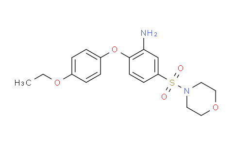 735322-12-0 | 2-(4-ETHOXY-PHENOXY)-5-(MORPHOLINE-4-SULFONYL)-PHENYLAMINE