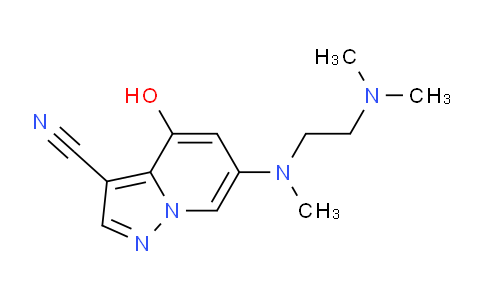 2649419-98-5 | 6-[2-(dimethylamino)ethyl-methyl-amino]-4-hydroxy-pyrazolo[1,5-a]pyridine-3-carbonitrile