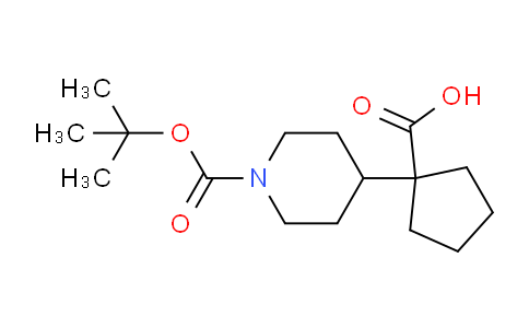 512822-51-4 | 1-(1-tert-butoxycarbonyl-4-piperidyl)cyclopentanecarboxylic acid