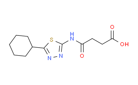 MC2P2130 | 893725-49-0 | 3-[(5-cyclohexyl-1,3,4-thiadiazol-2-yl)carbamoyl]propanoic acid