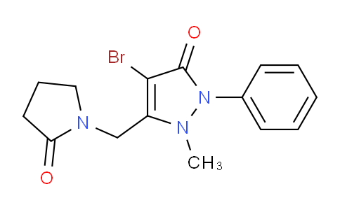 1023506-63-9 | 4-bromo-1-methyl-5-[(2-oxopyrrolidin-1-yl)methyl]-2-phenylpyrazol-3-one