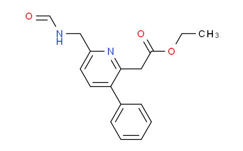 2227107-74-4 | ethyl 2-[6-(formamidomethyl)-3-phenylpyridin-2-yl]acetate