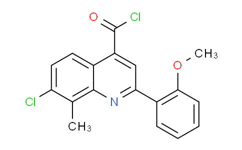 1160263-70-6 | 7-Chloro-2-(2-methoxyphenyl)-8-methylquinoline-4-carbonyl chloride