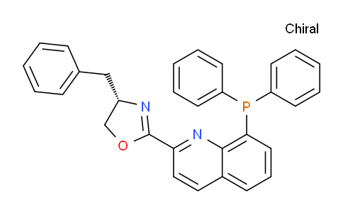 MC2P7261 | 2757084-05-0 | (S)-4-Benzyl-2-(8-(diphenylphosphanyl)quinolin-2-yl)-4,5-dihydrooxazole