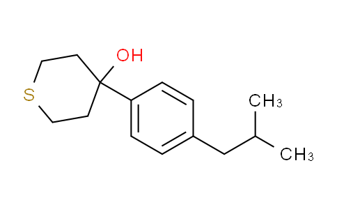 MC2P7423 | 2254577-53-0 | 2H-Thiopyran-4-ol, tetrahydro-4-[4-(2-methylpropyl)phenyl]-