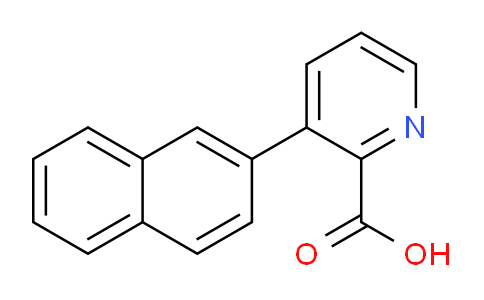 1261920-78-8 | 2-Pyridinecarboxylic acid, 3-(2-naphthalenyl)-
