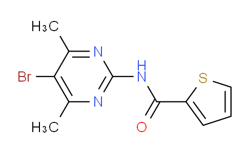 497060-01-2 | N-(5-bromo-4,6-dimethylpyrimidin-2-yl)thiophene-2-carboxamide