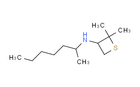 MC2R4523 | 1862840-28-5 | N-(庚-2-基)-2,2-二甲基硫杂环丁烷-3-胺