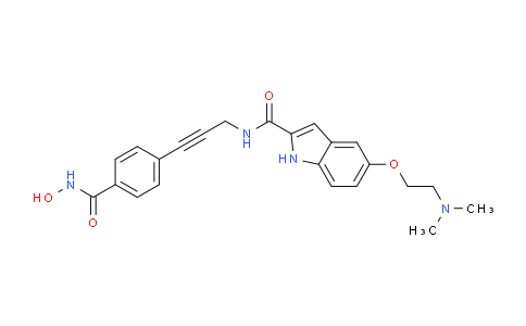 847460-34-8 | 1H-Indole-2-carboxamide, 5-(2-(dimethylamino)ethoxy)-N-(3-(4-((hydroxyamino)carbonyl)phenyl)-2-propynyl)-
