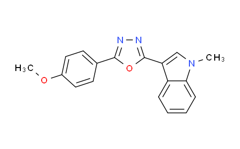 511239-29-5 | 3-[5-(4-Methoxyphenyl)-1,3,4-oxadiazol-2-yl]-1-methyl-1H-indole
