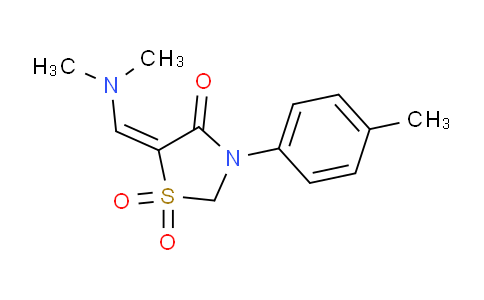 1164473-96-4 | 5-[(Dimethylamino)methylene]-3-(4-methylphenyl)-1lambda~6~,3-thiazolane-1,1,4-trione