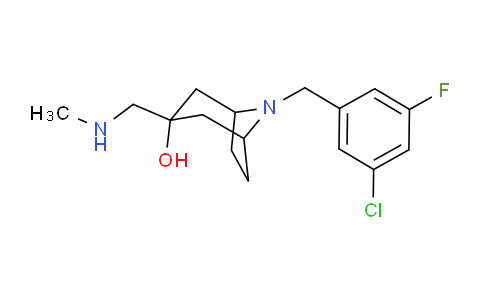1222541-20-9 | 8-(3-Chloro-5-fluorobenzyl)-3-((methylamino)methyl)-8-aza-bicyclo[3.2.1]octan-3-ol