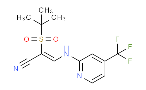 DY2S5426 | 1025311-60-7 | (Z)-2-tert-butylsulfonyl-3-[[4-(trifluoromethyl)pyridin-2-yl]amino]prop-2-enenitrile