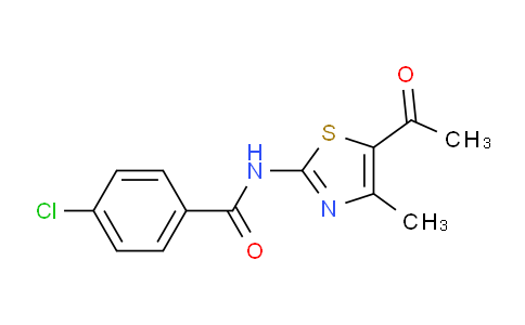 MC2S5614 | 303127-33-5 | N-(5-acetyl-4-methyl-1,3-thiazol-2-yl)-4-chlorobenzamide