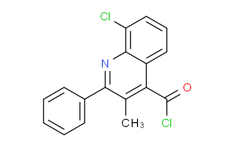 1160256-96-1 | 8-Chloro-3-methyl-2-phenylquinoline-4-carbonyl chloride