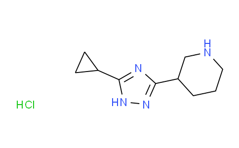 1423024-81-0 | 3-(5-Cyclopropyl-1H-1,2,4-triazol-3-yl)piperidine hydrochloride