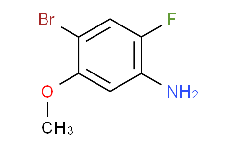 CAS No. 108310-38-9, Benzenamine, 4-bromo-2-fluoro-5-methoxy-