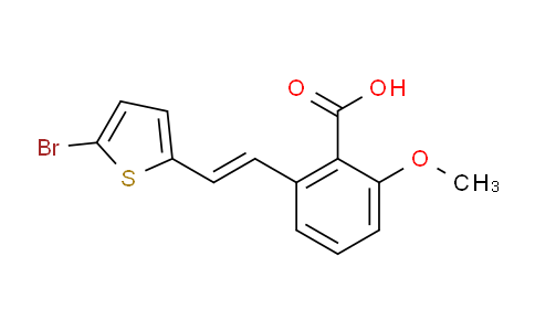 MC2T3674 | 365542-85-4 | 2-[(E)-2-(5-bromo-2-thienyl)vinyl]-6-methoxy-benzoic acid