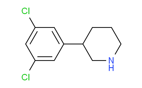CAS No. 851861-61-5, 3-(3,5-Dichlorophenyl)piperidine