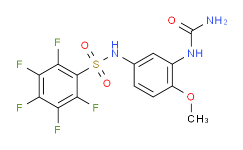261944-52-9 | N-(4-Methoxy-3-ureidophenyl)-2,3,4,5,6-pentafluorobenzenesulfonamide