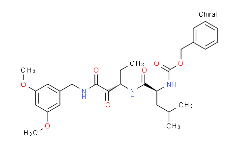 144231-85-6 | Benzyl N-[(2S)-1-[[(3S)-1-[(3,5-dimethoxyphenyl)methylamino]-1,2-dioxopentan-3-yl]amino]-4-methyl-1-oxopentan-2-yl]carbamate