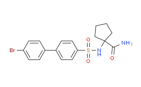 MC2T9950 | 1253528-21-0 | 1-[4-(4-Bromophenyl)benzenesulfonamido]cyclopentane-1-carboxamide