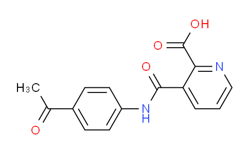 MC2U0560 | 497083-20-2 | 2-PYRIDINECARBOXYLIC ACID, 3-[[(4-ACETYLPHENYL)AMINO]CARBONYL]-