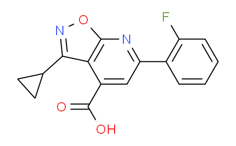 954277-06-6 | 3-环丙基-6-(2-氟苯基)-[1,2]恶唑并[5,4-b]吡啶-4-羧酸