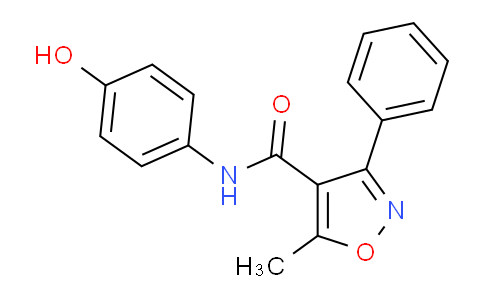 494762-76-4 | N-(4-hydroxyphenyl)-5-methyl-3-phenyl-1,2-oxazole-4-carboxamide