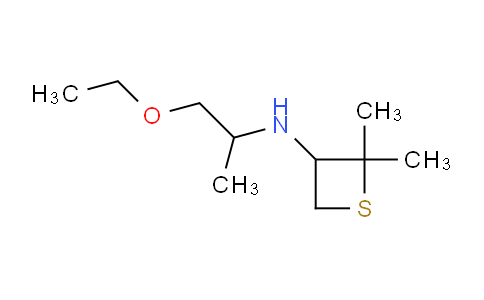 1876488-46-8 | N-(1-乙氧基丙-2-基)-2,2-二甲基硫杂环丁烷-3-胺