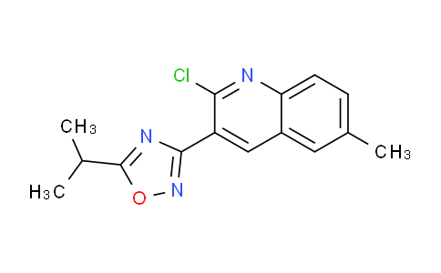 MC2U6677 | 1142201-76-0 | 2-Chloro-3-(5-isopropyl-1,2,4-oxadiazol-3-yl)-6-methylquinoline