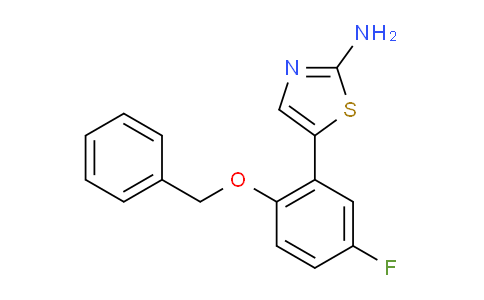DY2U6862 | 2755717-05-4 | 5-(2-(Benzyloxy)-5-fluorophenyl)thiazol-2-amine