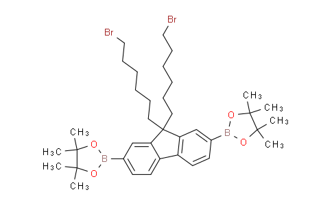 MC2U7070 | 851775-62-7 | 1,3,2-Dioxaborolane, 2,2′-[9,9-bis(6-bromohexyl)-9H-fluorene-2,7-diyl]bis[4,4,5,5-tetramethyl- (9CI, ACI)