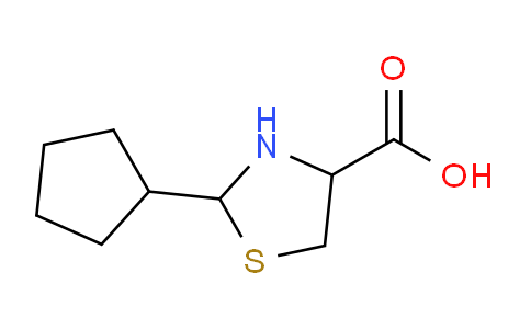 CAS No. 60864-92-8, 2-Cyclopentyl-1,3-thiazolidine-4-carboxylic acid