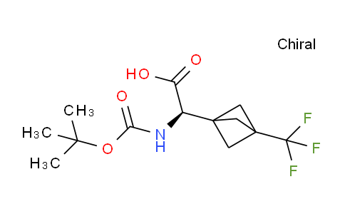 MC2W0618 | 1987261-12-0 | (2R)-2-{[(tert-butoxy)carbonyl]amino}-2-[3-(trifluoromethyl)bicyclo[1.1.1]pentan-1-yl]acetic acid