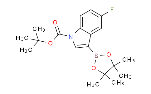 DY2W1634 | 2095464-28-9 | Tert-butyl 5-fluoro-3-(4,4,5,5-tetramethyl-1,3,2-dioxaborolan-2-yl)indole-1-carboxylate