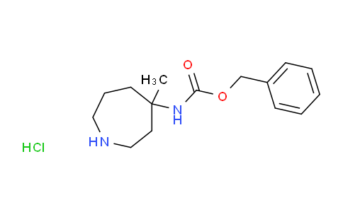 CAS No. 2225878-72-6, カルバミン酸、N-(ヘキサヒドロ-4-メチル-1H-アゼピン-4-イル)-、フェニルメチルエステル、塩酸塩（1:1）