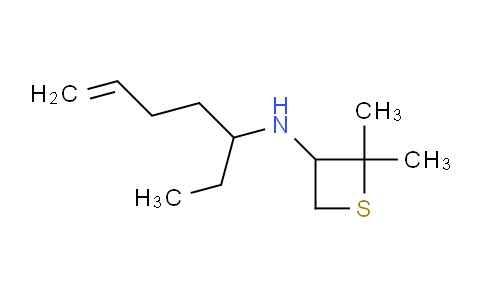 1870384-63-6 | N-(庚-6-烯-3-基)-2,2-二甲基硫杂环丁烷-3-胺