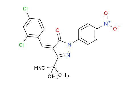 MC2W4893 | 1025673-99-7 | 4-((2,4-Dichlorophenyl)methylene)-3-(tert-butyl)-1-(4-nitrophenyl)-2-pyrazolin-5-one